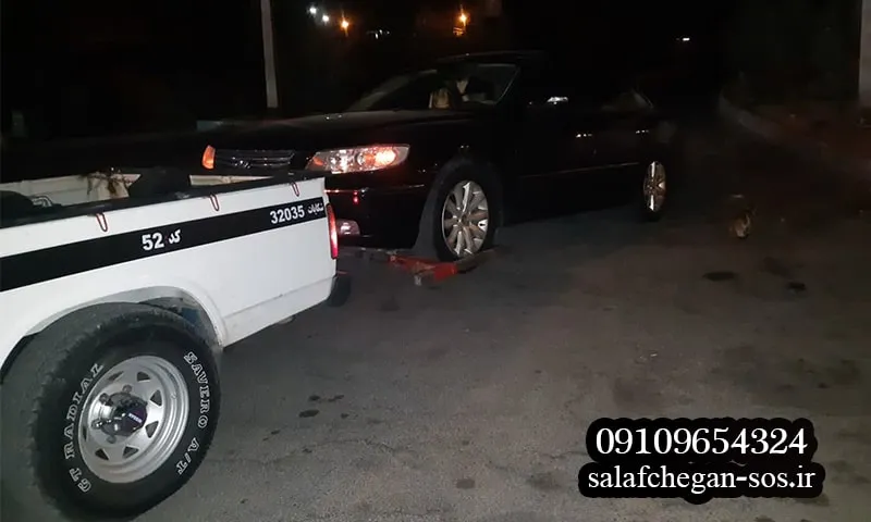 امداد خودرو اتوبان سلفچگان ساوه - فعالیت شبانه روزی